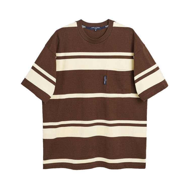 Comme des Garçons Homme Striped T-Shirt "Brown/Cream"