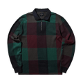 Noah Buffalo Plaid Long-Sleeve Polo "Navy/Burgundy/Green"