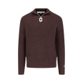 JW Anderson Puller Half Zip Jumper "Chocolate Brown"