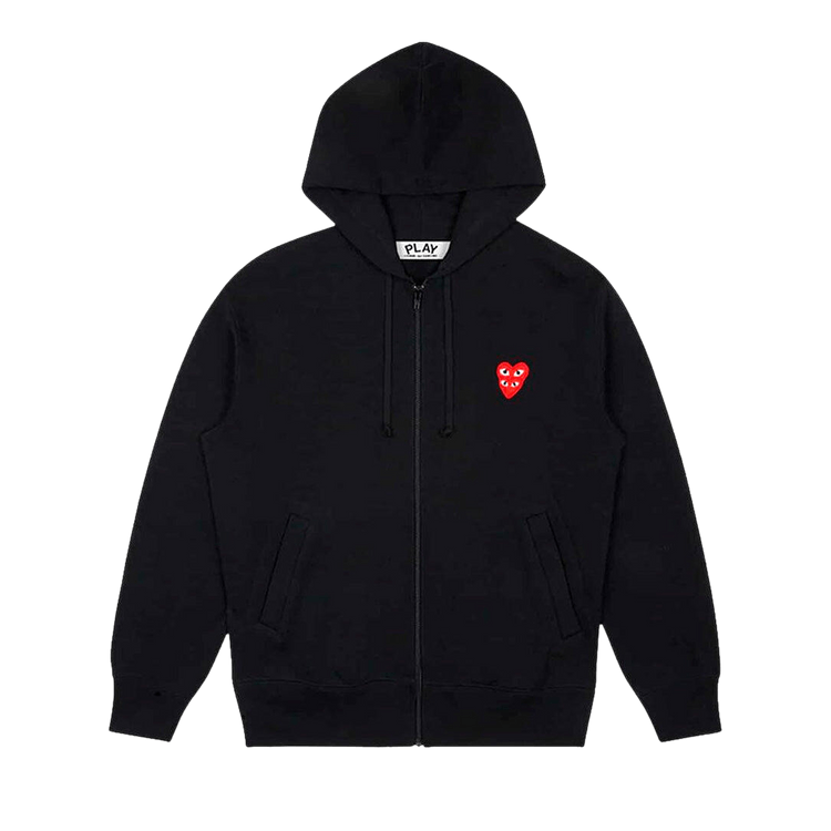 Comme des Garçons Play Small Heart Knitted V-Neck Pullover "Navy"
