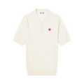Comme des Garçons Play Polo Neck Short-Sleeve Shirt "White"