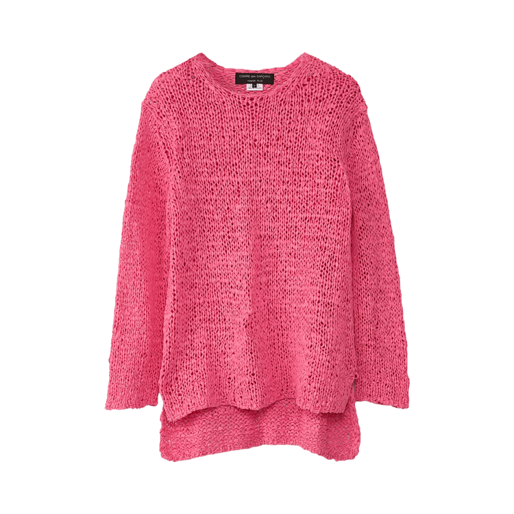 Comme des Garçons Homme Plus Loose Knit Sweater "Pink"