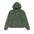 Stussy Quarter Zip Knit Hoodie "Green"