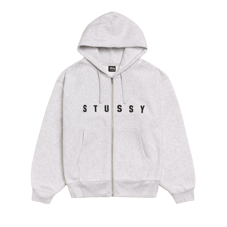 Stussy Lens Zip Hoodie "Ash Heather"