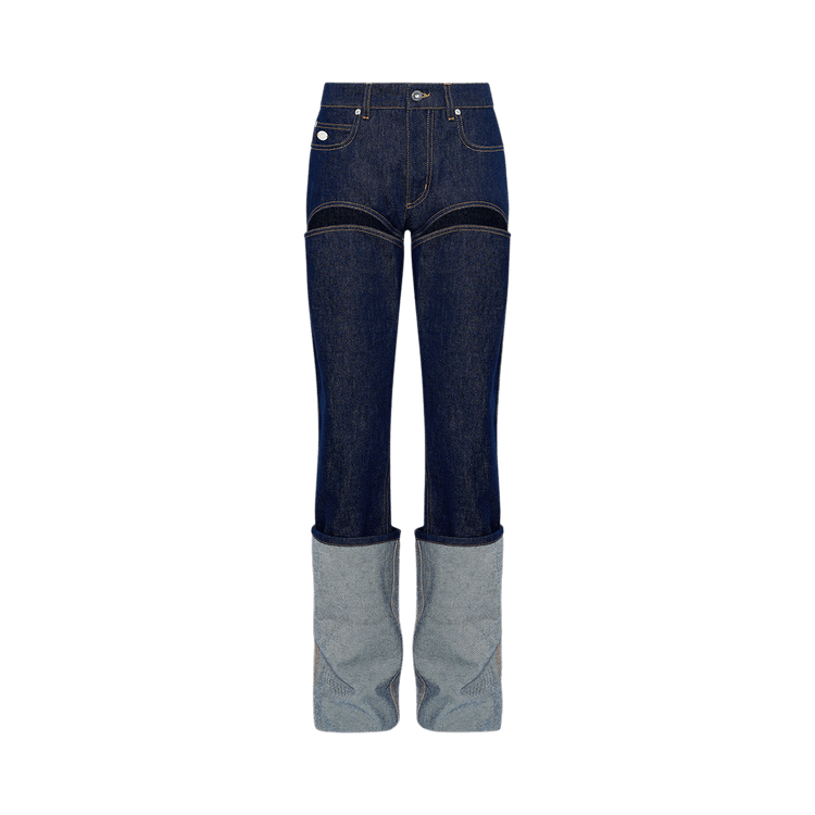 Jean Paul Gaultier Denim Pants With Cuts On Front "Indigo"