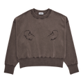 Jean Paul Gaultier Fleece Sweatshirt Embroidered Needles Jean Paul Gaultier "Dark Grey"