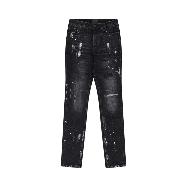 RtA Clayton Jean "Distressed Charcoal Paint"