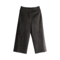 Amomento Curved Culotte Pants "Brown"