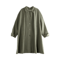Amomento Shirring Coat "Blue"