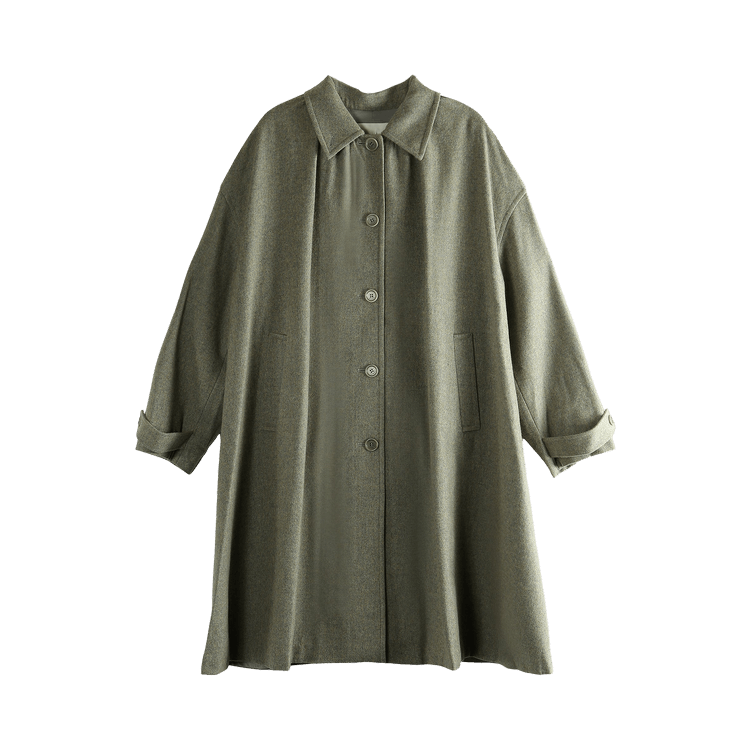 Amomento Shirring Coat "Blue"