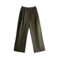 Amomento Two Tuck Balloon Pants "Brown"