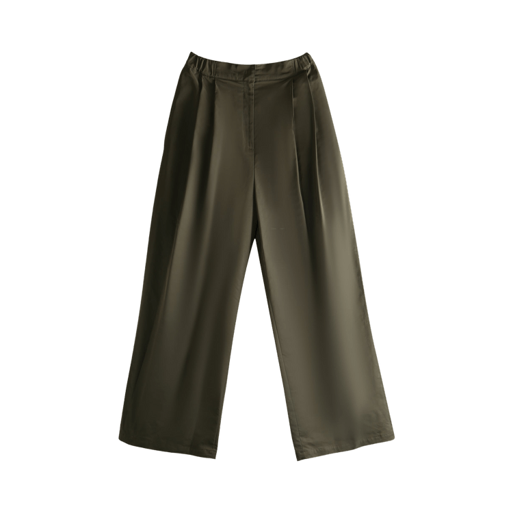 Amomento Two Tuck Balloon Pants "Brown"