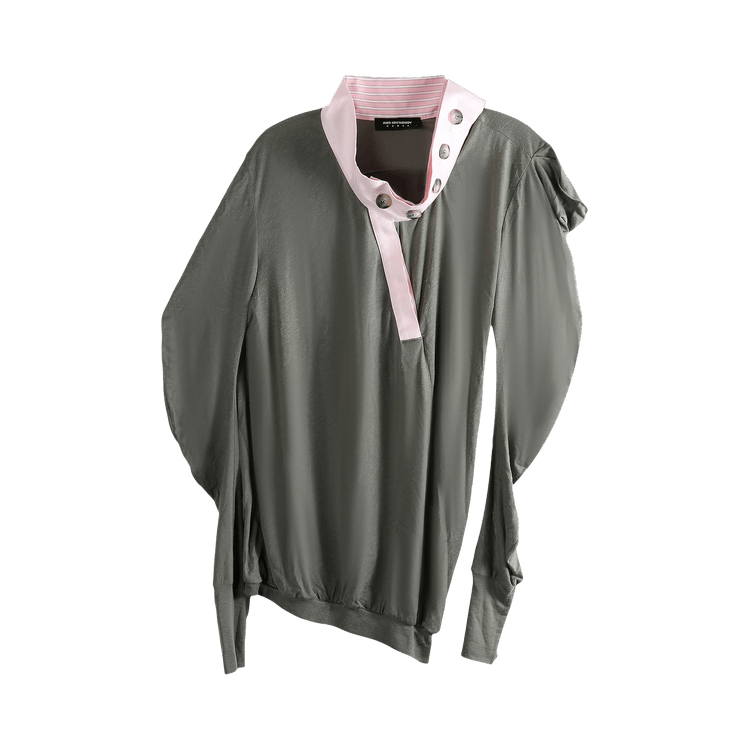 Kiko Kostadinov Howe Jersey Top "Gargoyle Grey"
