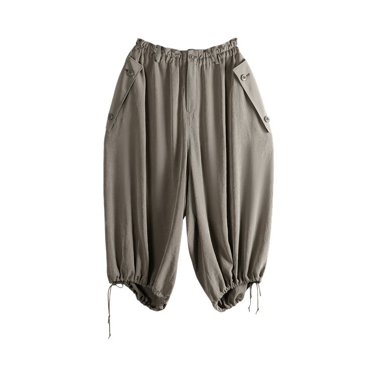 Y's Y Flap Elastic Waist Pants 'Beige'