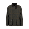 Barbour Bedale Check Wool Jacket "Brown"