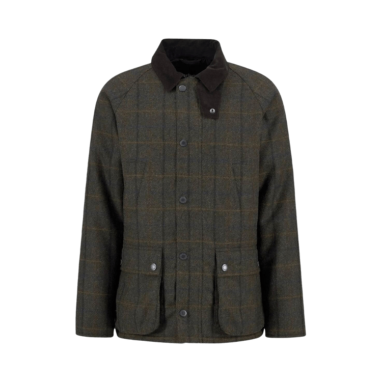 Barbour Bedale Check Wool Jacket "Brown"