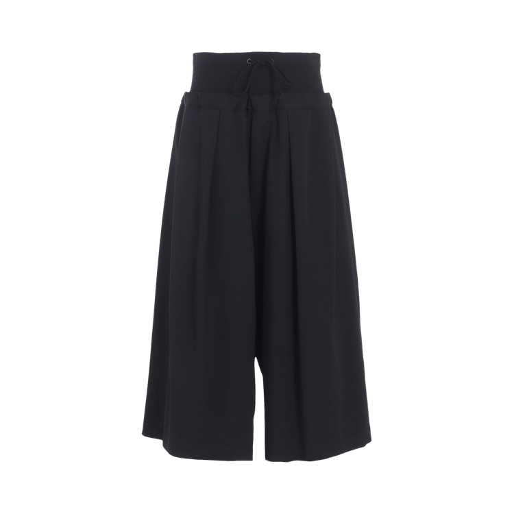 Y's O Rib Waist Wide Pants 'Black'