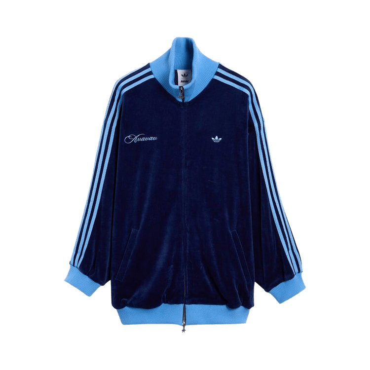 Adidas x Avavav Velvet Zip Up Track Jacket "Dark Blue"