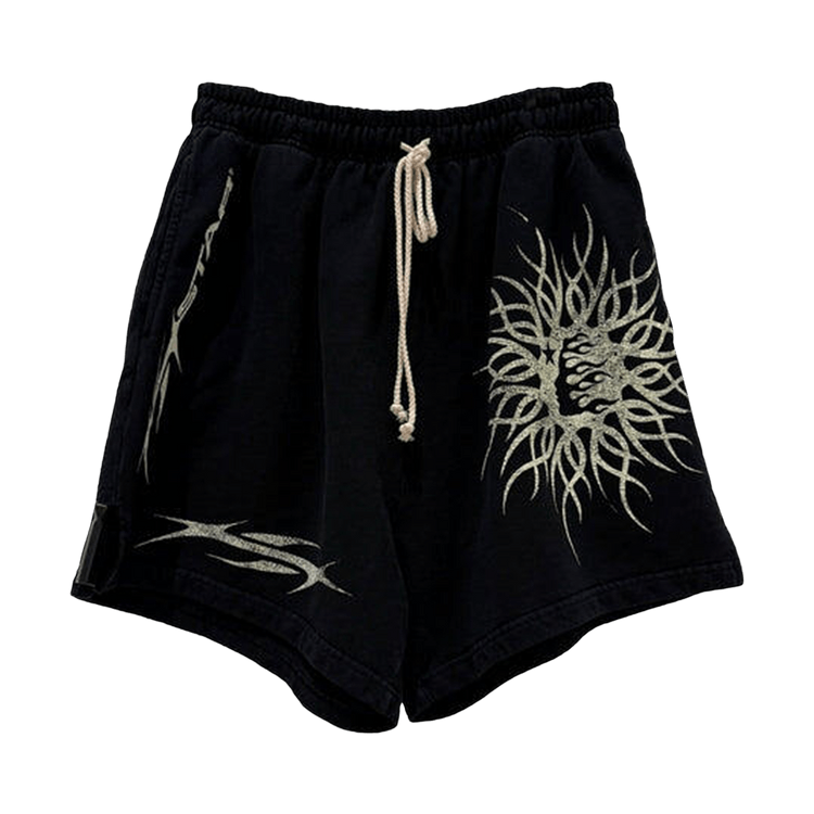 Hellstar Flame Yang Shorts "White"