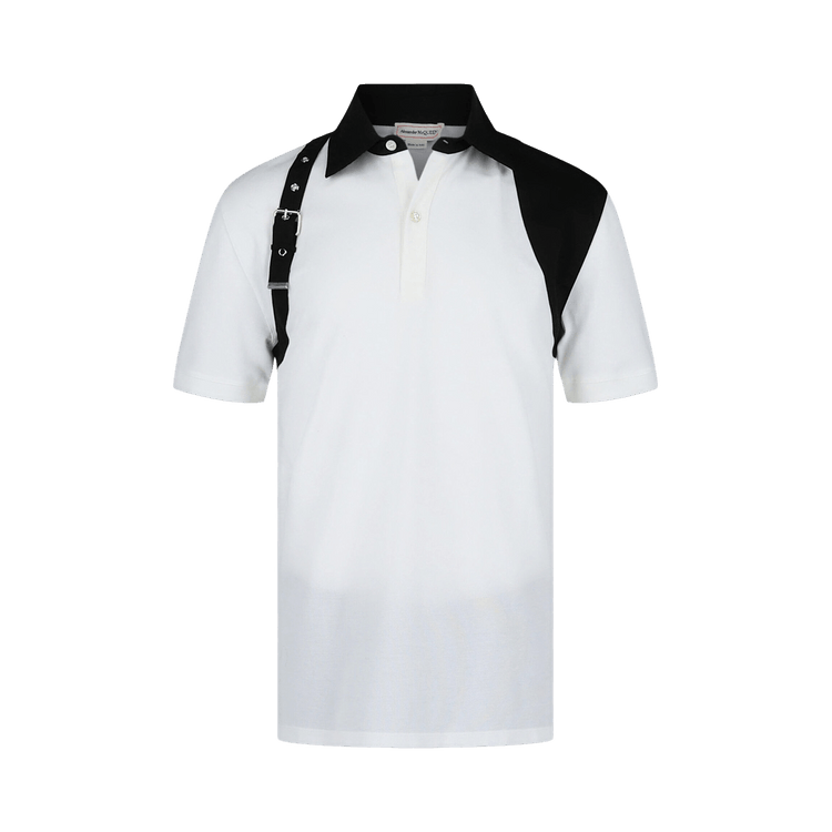 Alexander McQueen Harness Polo Shirt "White"