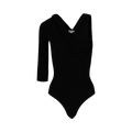 Alexander McQueen Asymmetric Bodysuit "Black"