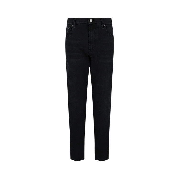 Alexander McQueen Graffiti Denim Jeans "Black"