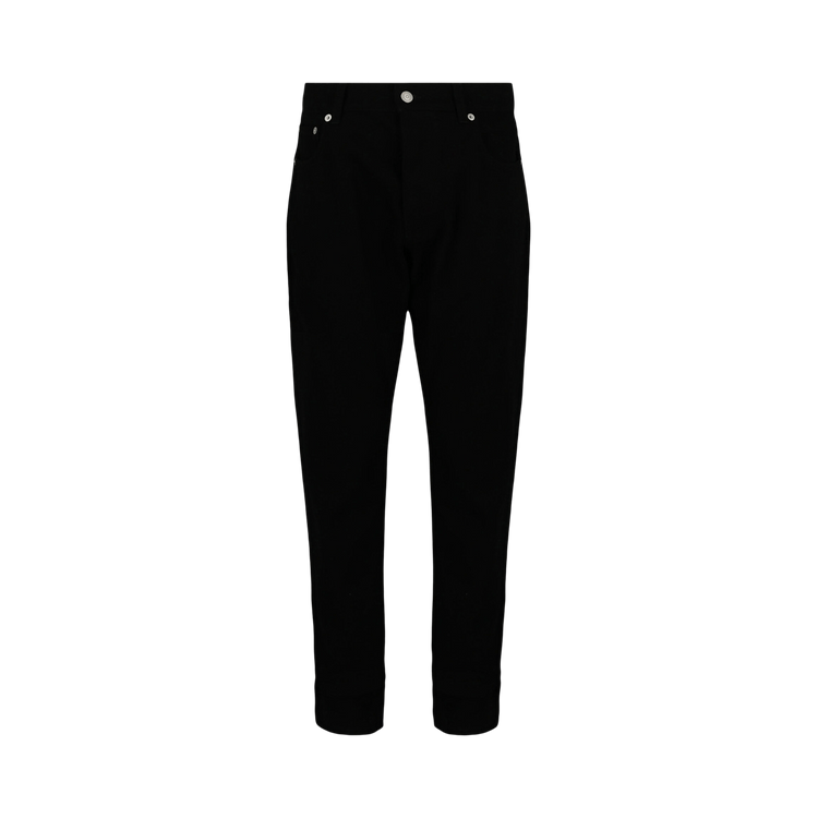 Alexander McQueen Logo Embroidered Jeans "Black"
