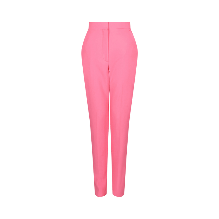 Alexander McQueen High-Waisted Cigarette Pants "Pink"