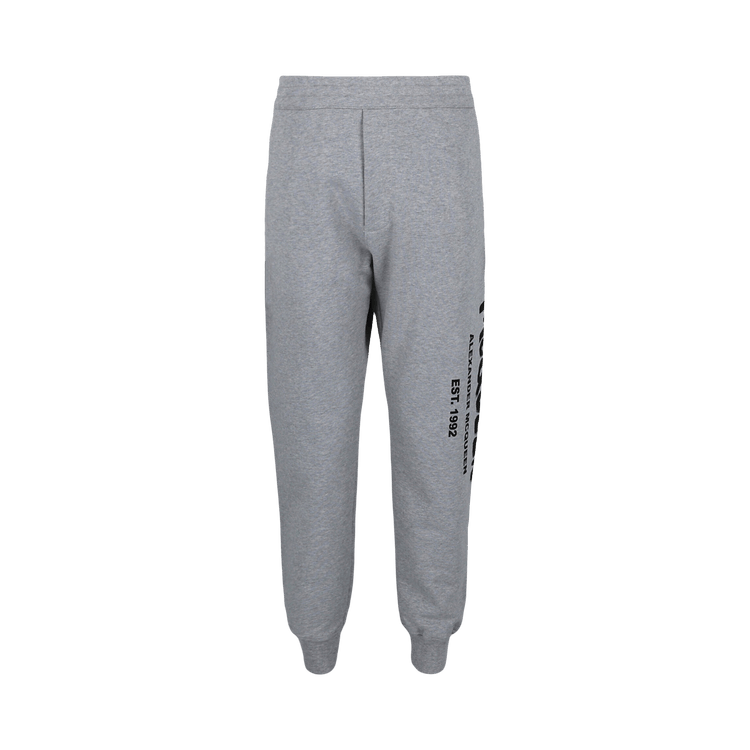 Alexander McQueen Graffiti Logo Sweatpants "Grey Black"