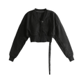 Rick Owens DRKSHDW Bomber Flight Jacket Cropped "Black"