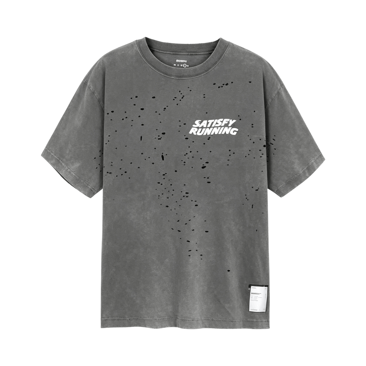 SATISFY MothTech Running T-Shirt "Aged Black"