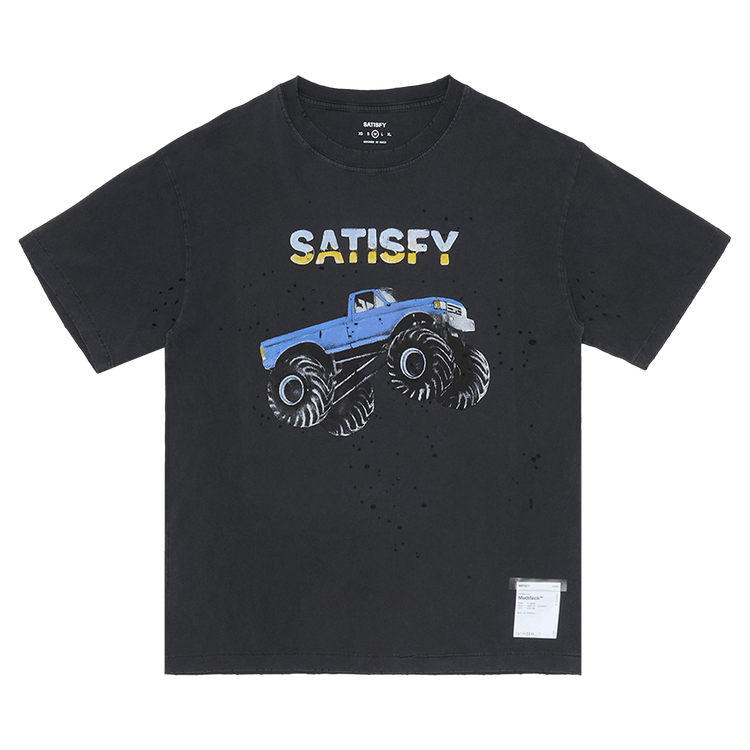 SATISFY MothTech Monster Truck T-Shirt "Aged Black"