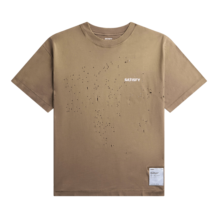SATISFY MothTech Small Logo T-Shirt "Sun Bleached Falcon"