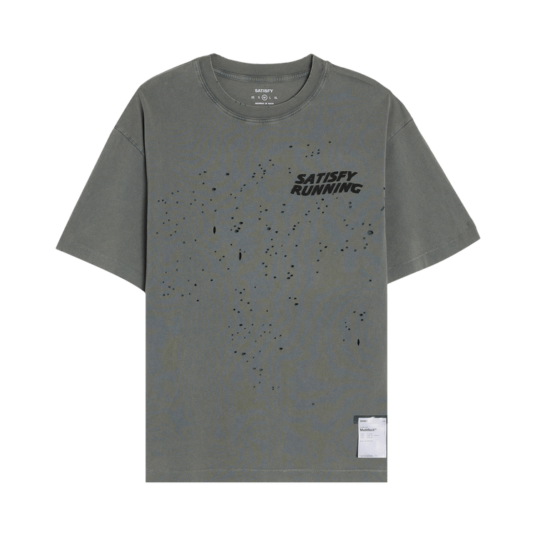 SATISFY MothTech Running T-Shirt "Faded Black"