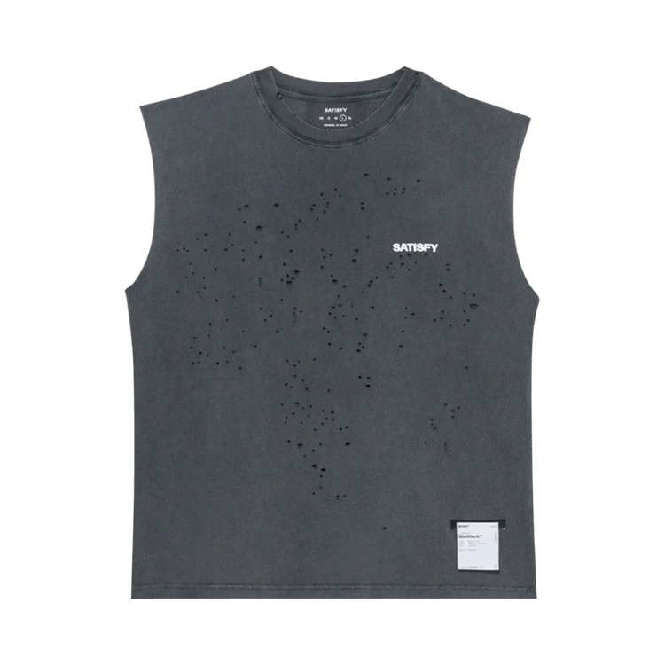 SATISFY MothTech Muscle Tee II "Faded Black"