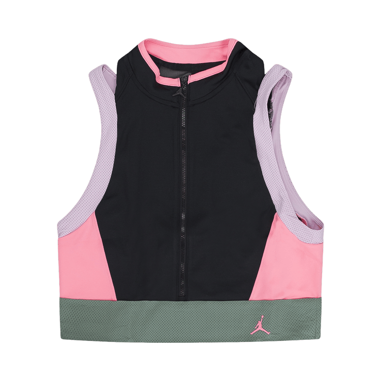 Air Jordan Heatwave Crop Top "Black/Arctic Pink/Green"