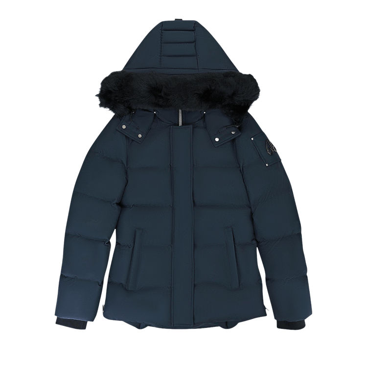 Moose Knuckles Cloud 3Q Shearling Puffer Jacket "Navy/Black"