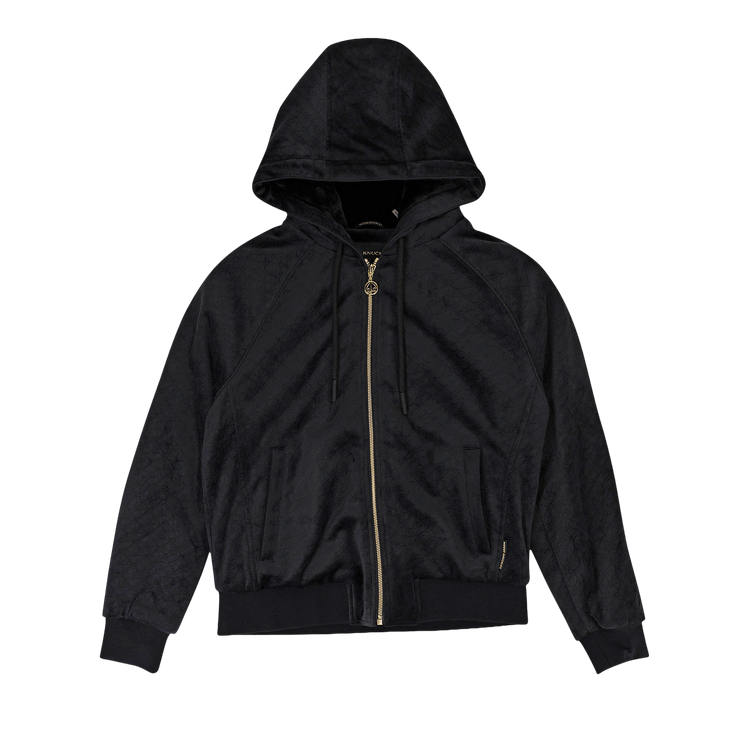 Moose Knuckles Parsons Bunny Monogram Print Hoodie "Black"