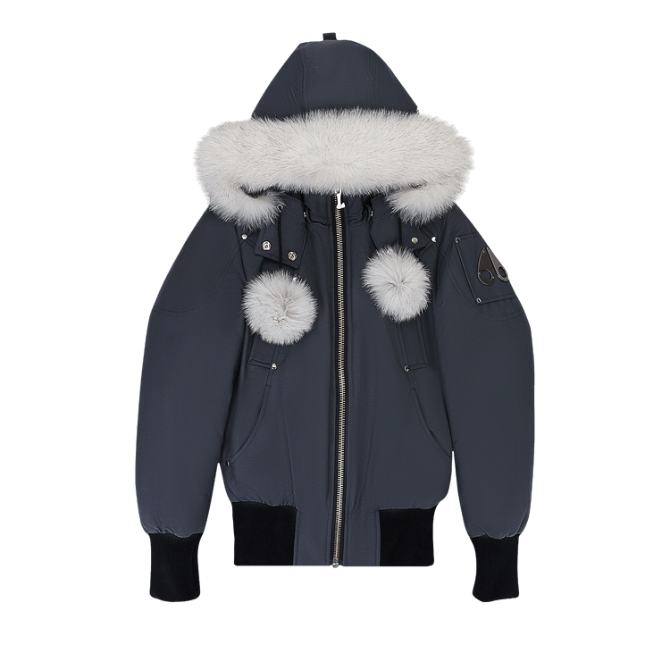 Moose Knuckles Debbie Bomber Jacket "Granite/Natural"