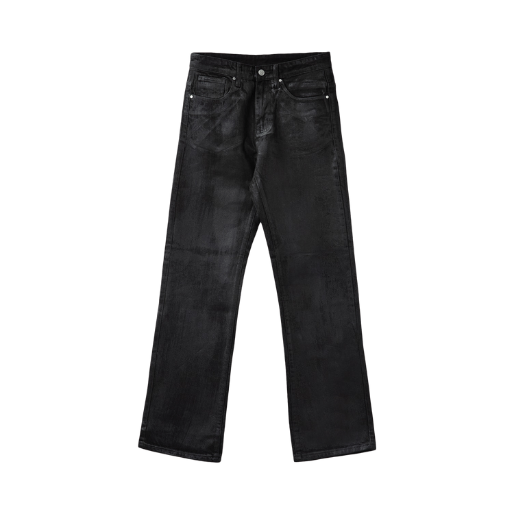 Basketcase Gallery Zombie Waxed Straight Leg Denim "Black"