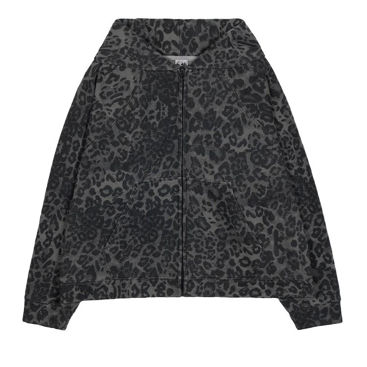 Basketcase Gallery Panther Zip Up Hoodie "Vintage Black"