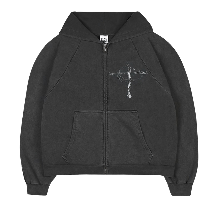 Basketcase Gallery Roadrash Zip Up Hoodie "Jet Black"