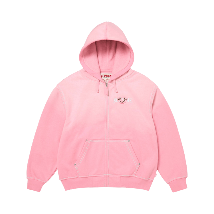Supreme x True Religion Zip Up Hooded Sweatshirt "Pink"