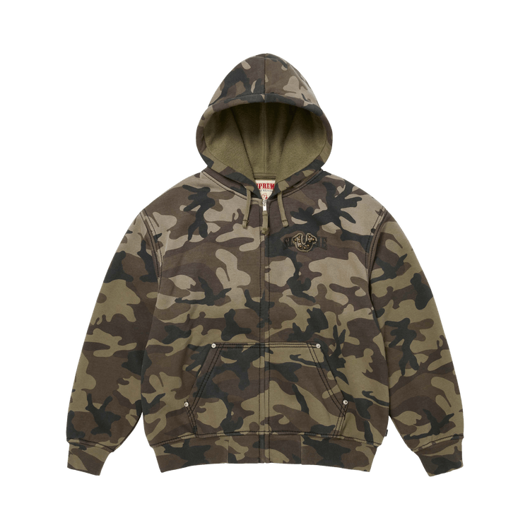 Supreme x True Religion Zip Up Hooded Sweatshirt "Brown Camo"