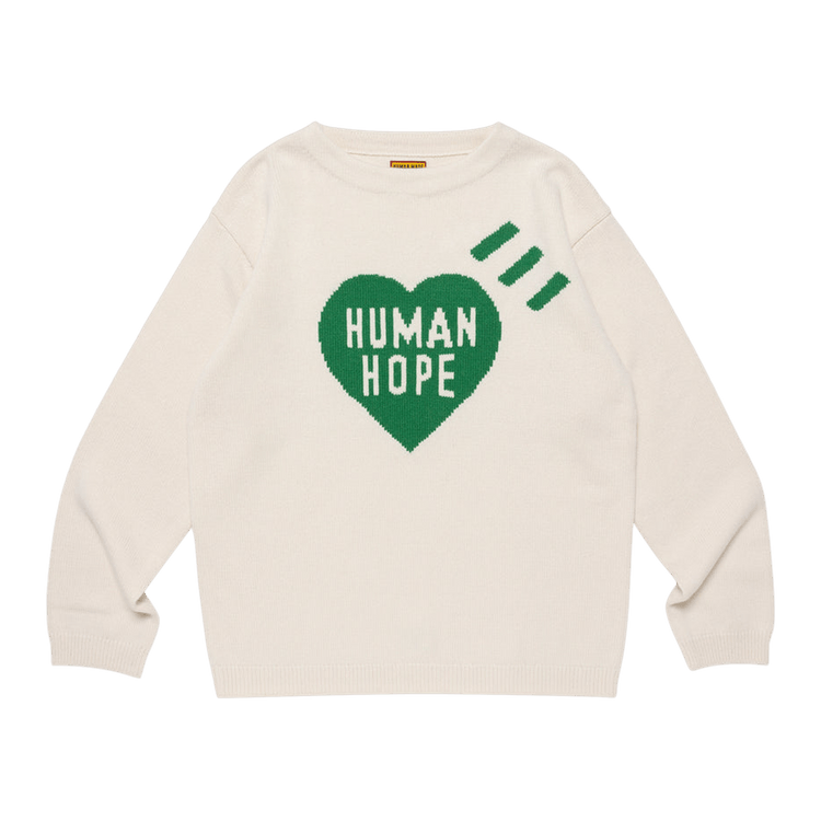 Human Made x j-hope Human Hope Heart Knit Sweater "White"