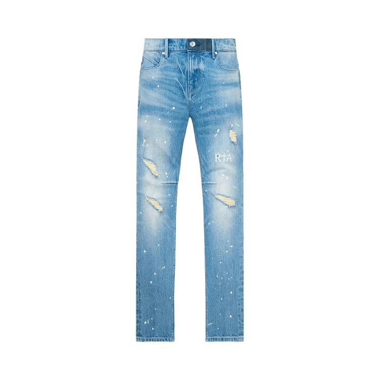 RtA Clayton Skinny Jean "Medium Blue Painted"