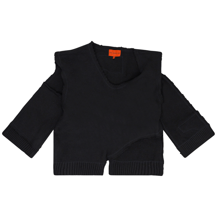 Who Decides War Unadorned Sweater Vest "Black"