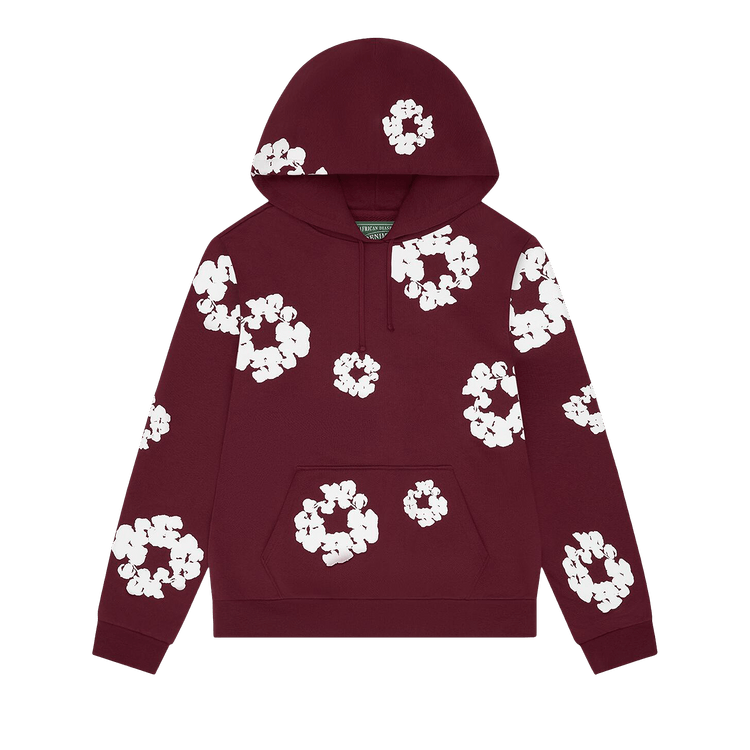 Denim Tears Cotton Wreath Hoodie "Burgundy"