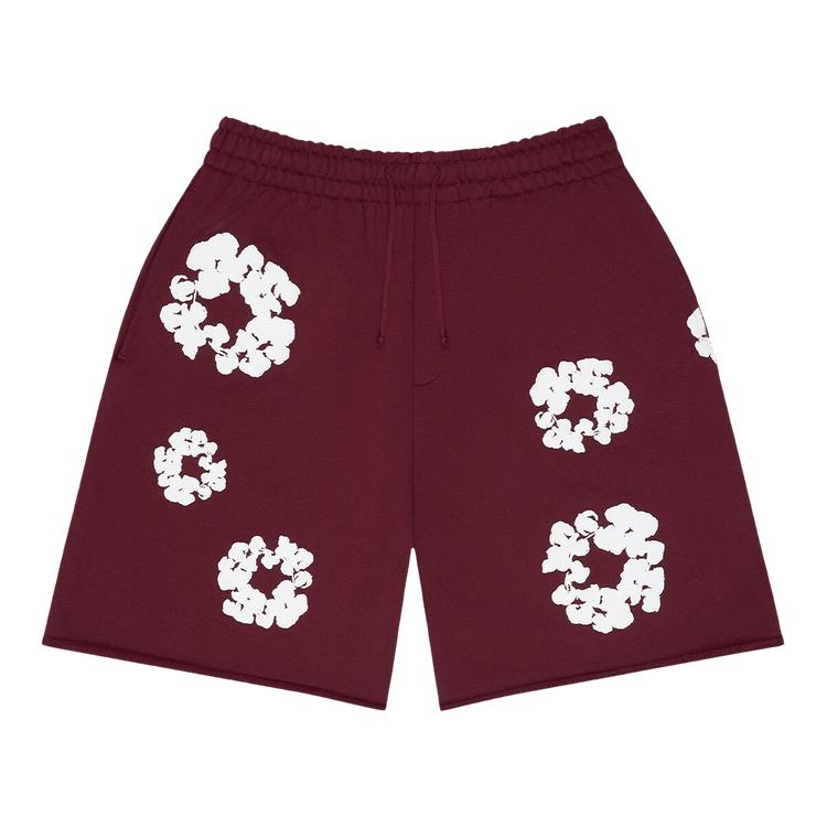 Denim Tears Cotton Wreath Sweatshorts "Burgundy"
