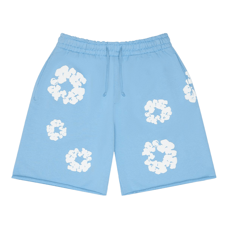 Denim Tears Cotton Wreath Sweatshorts "Light Blue"
